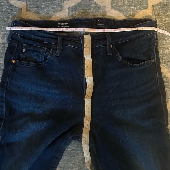 AG Adriano Goldschmied The Prima Mid Rise Cigarette Jeans Size 29 - Picture 5 of 5